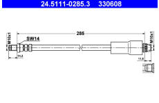 Brzdová hadice ATE 24.5111-0285.3