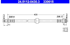 Brzdová hadice ATE 24.5112-0430.3