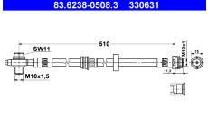 Brzdová hadice ATE 83.6238-0508.3