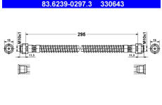 Brzdová hadice ATE 83.6239-0297.3