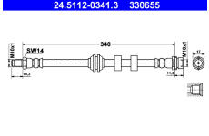 Brzdová hadice ATE 24.5112-0341.3