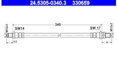 Brzdová hadice ATE 24.5305-0340.3