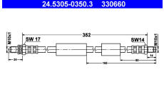 Brzdová hadice ATE 24.5305-0350.3