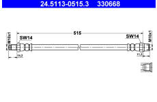 Brzdová hadice ATE 24.5113-0515.3