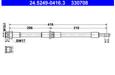 Brzdová hadice ATE 24.5249-0416.3