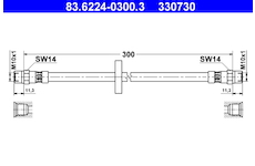 Brzdová hadice ATE 83.6224-0300.3