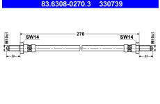 Brzdová hadice ATE 83.6308-0270.3