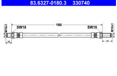 Brzdová hadice ATE 83.6327-0180.3