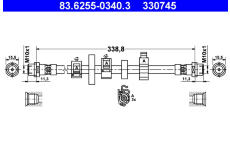 Brzdová hadice ATE 83.6255-0340.3