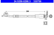 Brzdová hadice ATE 24.5256-0298.3