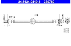 Brzdová hadice ATE 24.5124-0410.3