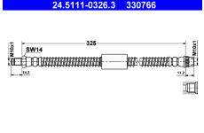 Brzdová hadice ATE 24.5111-0326.3