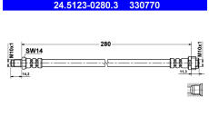 Brzdová hadice ATE 24.5123-0280.3