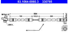 Brzdová hadice ATE 83.1064-0060.3