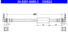 Brzdová hadice ATE 24.5251-0465.3