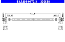 Brzdová hadice ATE 83.7201-9173.3