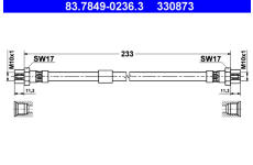Brzdová hadice ATE 83.7849-0236.3