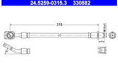 Brzdová hadice ATE 24.5259-0315.3