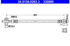 Brzdová hadice ATE 24.5138-0263.3