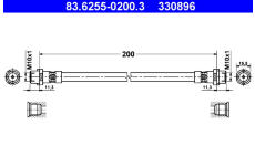 Brzdová hadice ATE 83.6255-0200.3