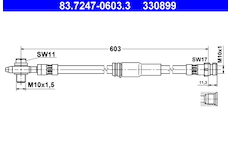 Brzdová hadice ATE 83.7247-0603.3