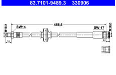 Brzdová hadice ATE 83.7101-9489.3