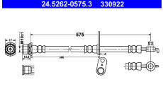 Brzdová hadice ATE 24.5262-0575.3