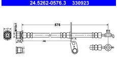 Brzdová hadice ATE 24.5262-0576.3