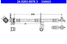 Brzdová hadice ATE 24.5263-0576.3