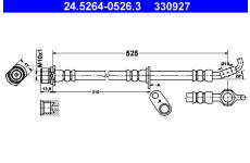 Brzdová hadice ATE 24.5264-0526.3