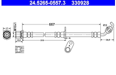 Brzdová hadice ATE 24.5265-0557.3