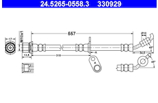 Brzdová hadice ATE 24.5265-0558.3