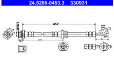 Brzdová hadice ATE 24.5266-0453.3