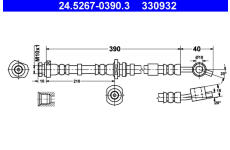 Brzdová hadice ATE 24.5267-0390.3