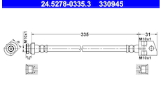 Brzdová hadice ATE 24.5278-0335.3