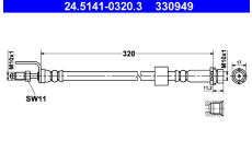 Brzdová hadice ATE 24.5141-0320.3