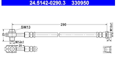 Brzdová hadice ATE 24.5142-0290.3