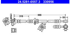 Brzdová hadice ATE 24.5281-0557.3