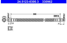 Brzdová hadice ATE 24.5123-0300.3