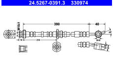 Brzdová hadice ATE 24.5267-0391.3