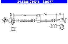 Brzdová hadice ATE 24.5286-0340.3