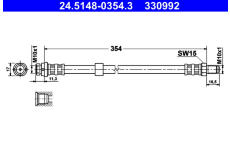 Brzdová hadice ATE 24.5148-0354.3