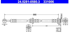 Brzdová hadice ATE 24.5281-0580.3