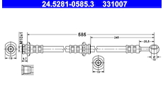 Brzdová hadice ATE 24.5281-0585.3