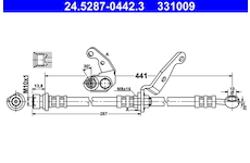 Brzdová hadice ATE 24.5287-0442.3