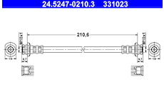 Brzdová hadice ATE 24.5247-0210.3