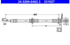 Brzdová hadice ATE 24.5269-0462.3