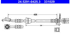 Brzdová hadice ATE 24.5291-0425.3