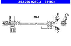 Brzdová hadice ATE 24.5296-0280.3