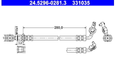 Brzdová hadice ATE 24.5296-0281.3
